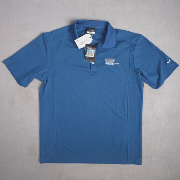 Nike Other - New Nike Golf Mens Dri-FIT Polo Shirt Blue Trader‎ Logo 267020-442 Size M